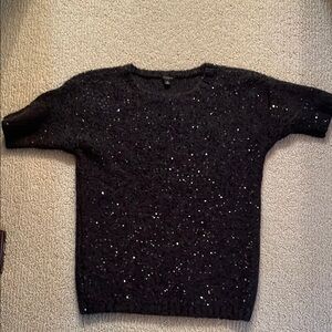 Black Sequin Sweater